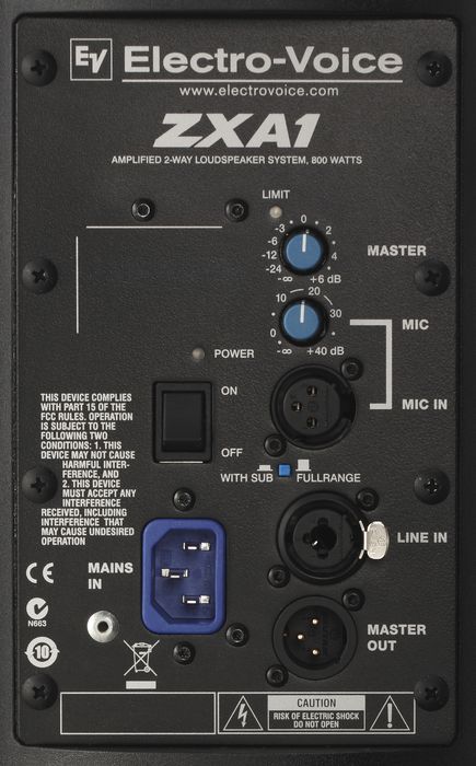 Electro-Voice ZXA1-90 800W Powered PA Speaker - Image 3