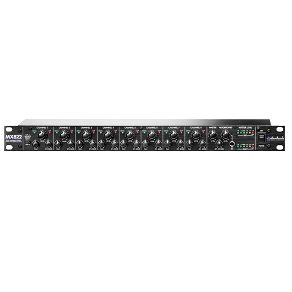 ART MX822 8-Channel Stereo Rack Mixer w/ FX Loop - Image 3