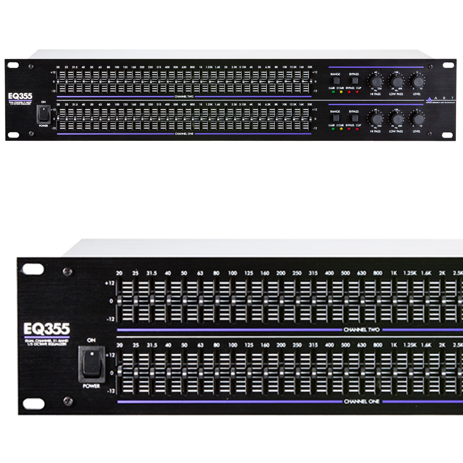 ART EQ355 Dual 31-Band 1/3 Octave Graphic EQ - Image 3