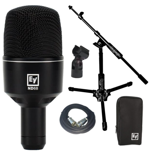 Electro-Voice ND68 Kick Mic Bundle w/ Boom & 20' Cable