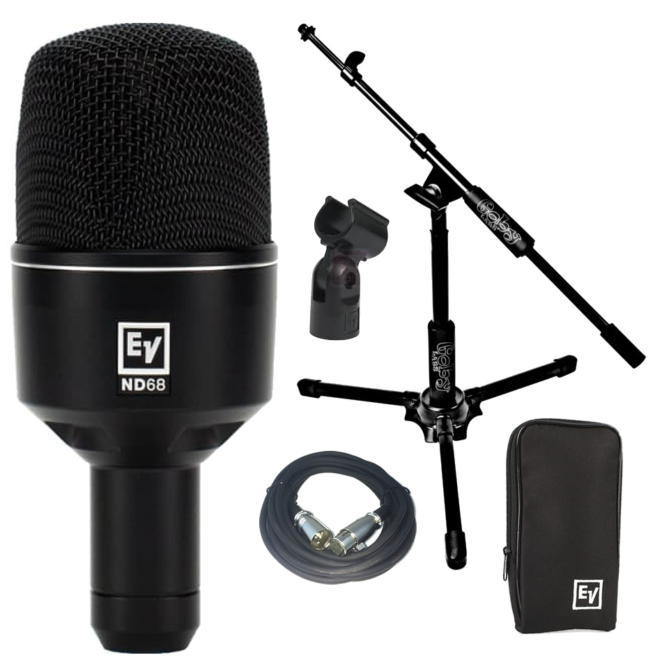 Electro-Voice ND68 Kick Mic Bundle w/ Boom & 20' Cable