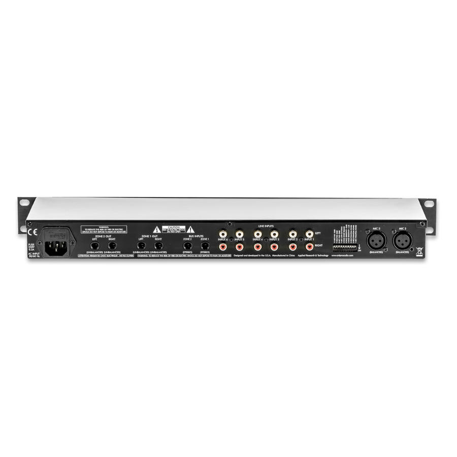 ART MX624 6-Ch Stereo Mixer w/ Dual Zone Outputs - Image 2