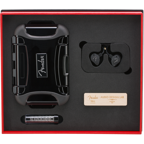 Fender IEM Ten 5 In-Ear Monitors, Flat Black