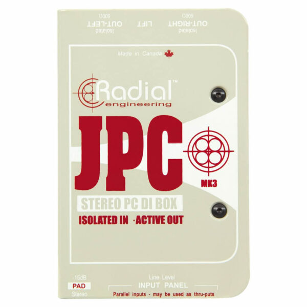 Radial JPC Active Stereo DI Box for Computers & A/V