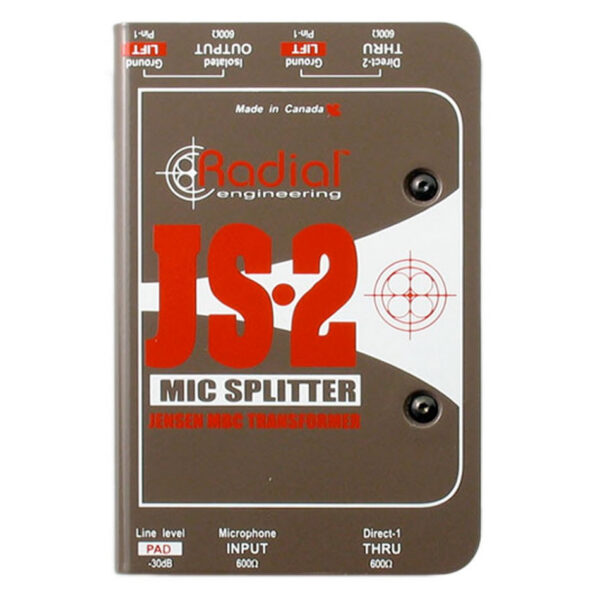 Radial JS2 Passive Mic Splitter