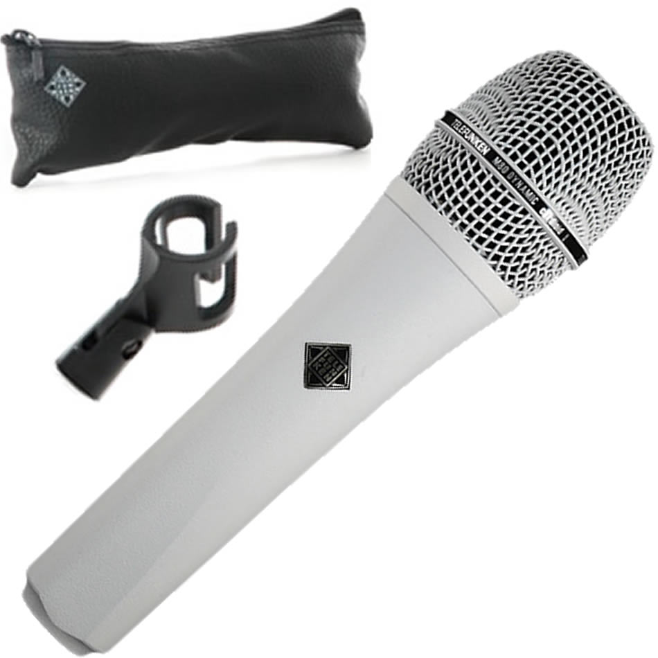 Telefunken M80 White Dynamic Mic + Cable & Boom Stand - Image 2