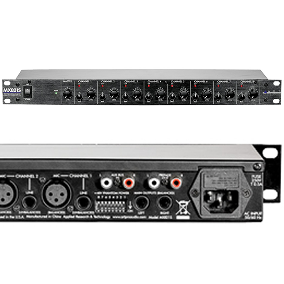 ART MX821s 8-Channel Mic/Line Rack Mixer (DEMO) - Image 2