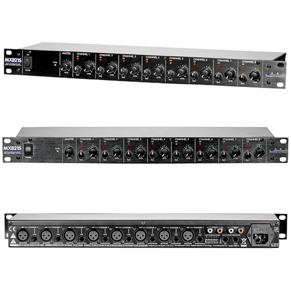 ART MX821s 8-Channel Mic/Line Rack Mixer (DEMO) - Image 3