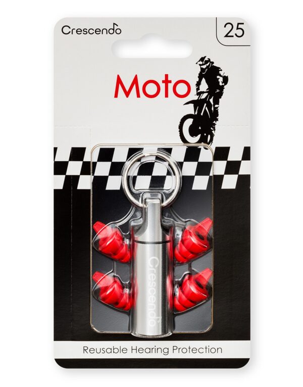Crescendo Moto 25 Reusable Ear Plugs by Dynamic Ear