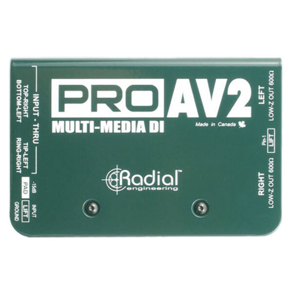 Radial ProAV2 Passive Stereo Multimedia DI Box