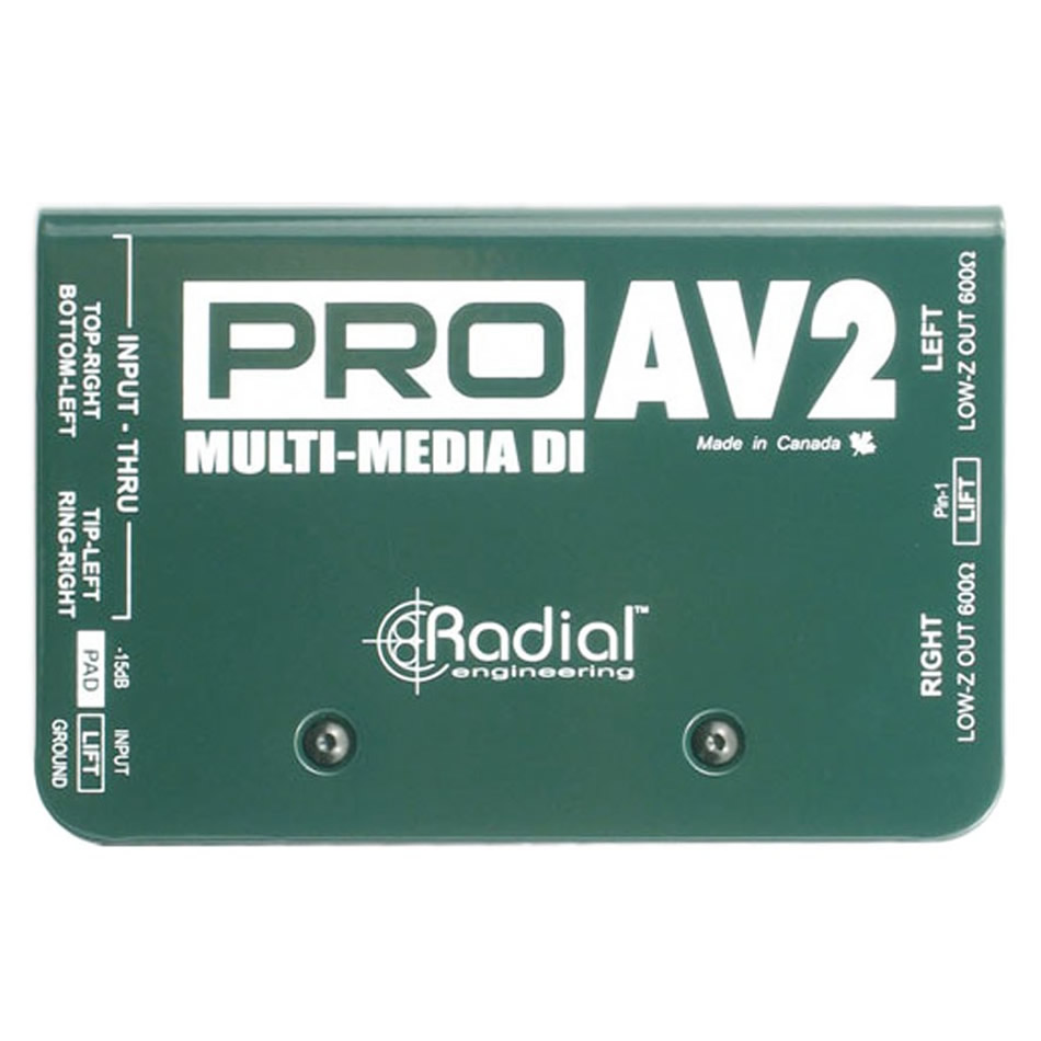 Radial ProAV2 Passive Stereo Multimedia DI Box