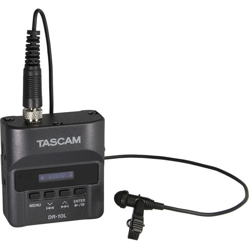 Tascam DR-10L Micro Recorder with Lavalier Mic