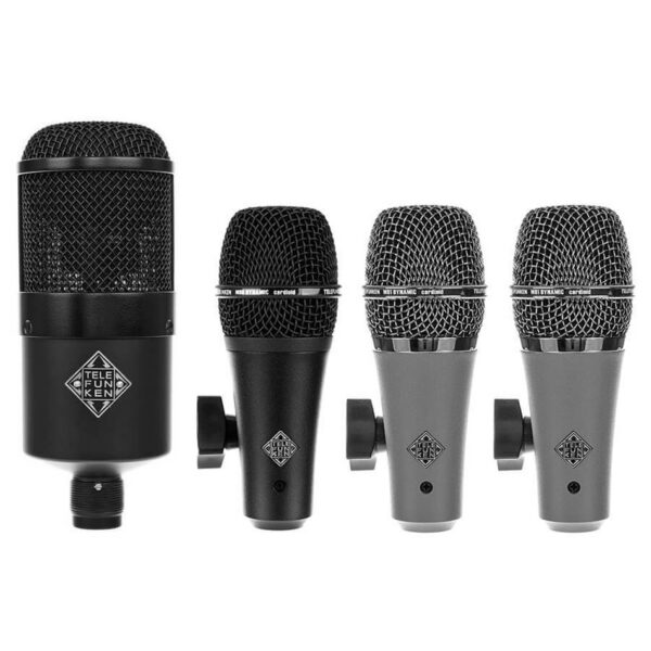 Telefunken DD4 Drum Mic Pack - M80, M81 x2, M82 + Case