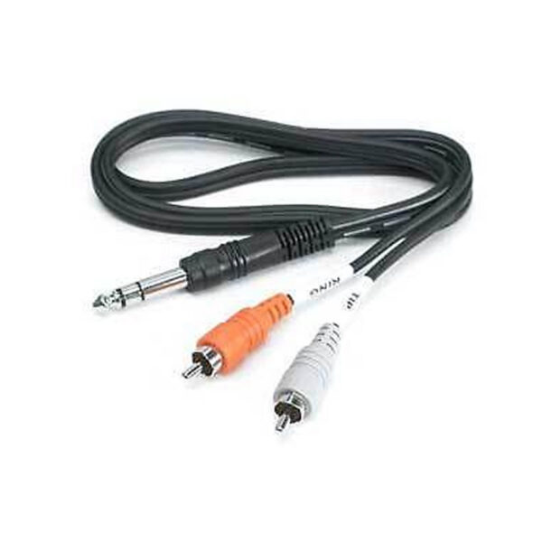 Hosa TRS-201 1/4" TRS to Dual RCA Insert Cable - 3.2ft
