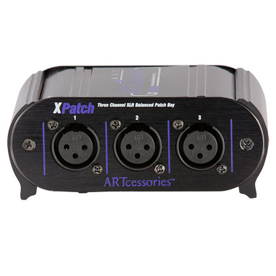 ART XPatch 3-Channel Balanced XLR Patch Bay