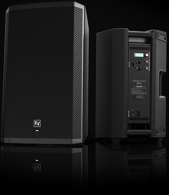EV Electro-Voice ZLX-12P Powered PA Speakers + Covers, Pair - Image 2