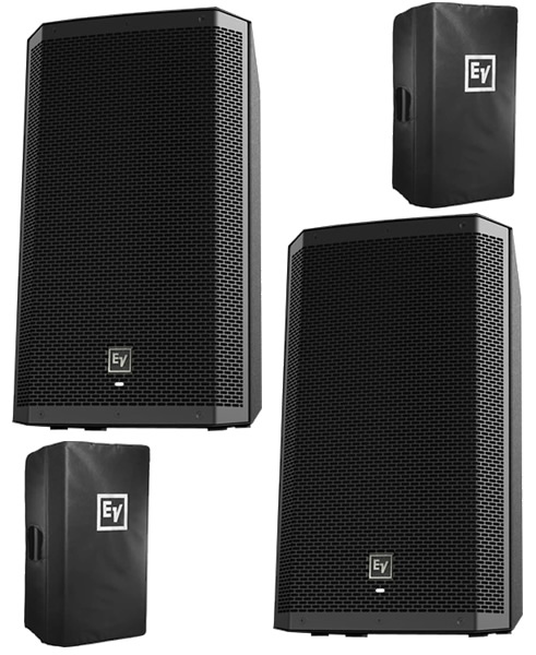 EV Electro-Voice ZLX-12P Powered PA Speakers + Covers, Pair