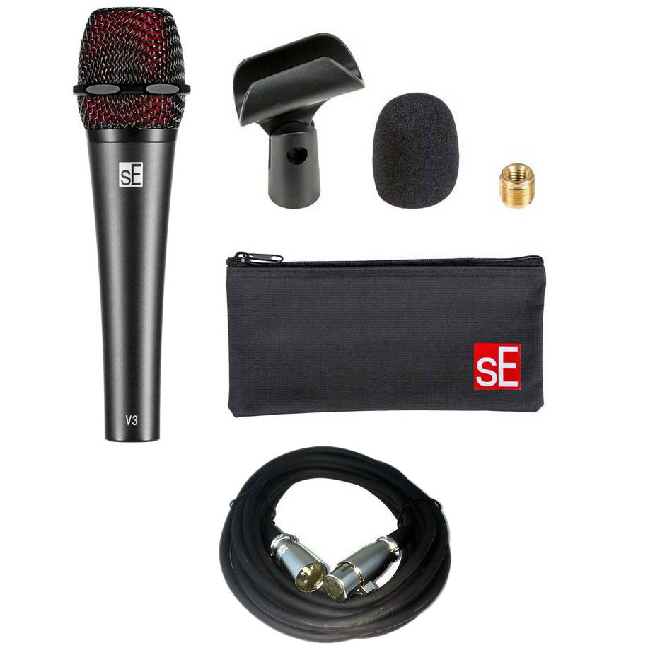 sE Electronics V3 Dynamic Mic + Free 20' XLR Cable